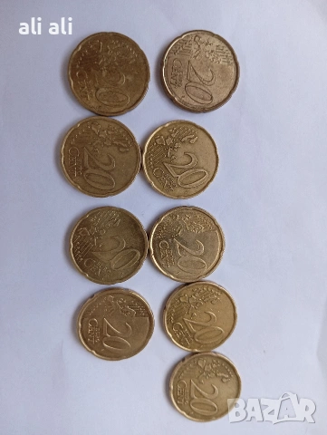 евро монети , снимка 8 - Нумизматика и бонистика - 53775892