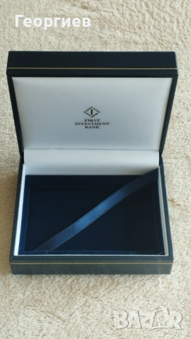 Комплект Сребърни обеци с пръстен 5.38 гр. син Кутии за бижута., снимка 12 - Обеци - 51416834