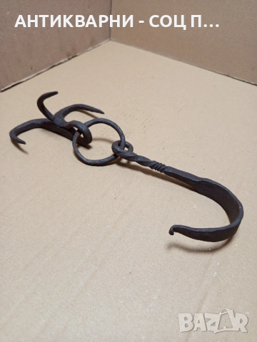 Стара Ръчно Кована Кука Ченгел. , снимка 2 - Антикварни и старинни предмети - 52057101
