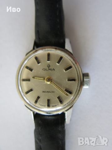 Дамски механичен ретро часовник OLMA Incabloc Waterproof 7670, снимка 7 - Дамски - 44637409
