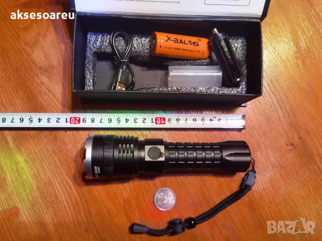 Регулируем Високопроизводителен Нов P90 Super Light акумулаторен фенер прожектор осветление риболов, снимка 10 - Оборудване и аксесоари за оръжия - 50265895