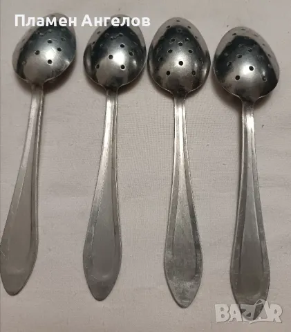 Лъжици с дупчици 4 броя. , снимка 2 - Прибори за хранене, готвене и сервиране - 49622904