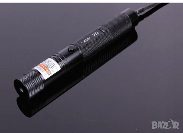 Мощен зелен лазер с заключване - акумулаторна батерия и зарядно, снимка 2 - Екипировка - 40046044