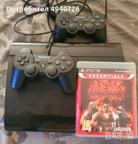 Продавам Ps3 с 2 джойстика и 1 игра