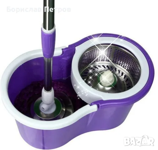Моп за почистване на под - ламинат - spin mop 360 / Цвят: Според нал. в склада , снимка 5 - Мопове, кофи, четки и метли - 55749054