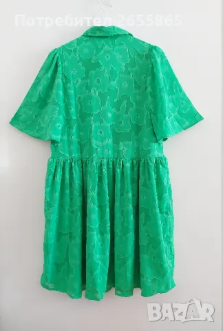 Рокля в зелено ellos, снимка 4 - Рокли - 50374808