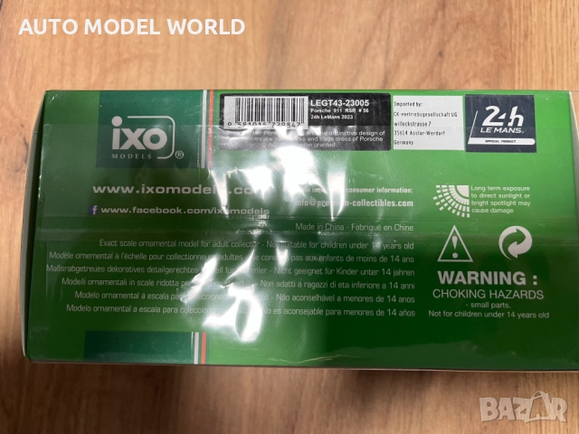 IXO Models Porsche Carrera 911 GT3 R колекция модел мащаб 1:43 Нови, снимка 8 - Колекции - 52448136