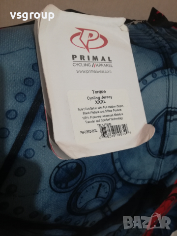 Primal Wear  Torque Men's Sport Cut Cycling Jersey, снимка 3 - Спортни дрехи, екипи - 36332598