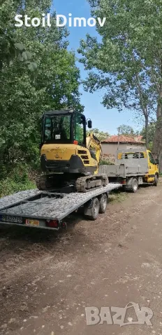 Услуги със багер тристранен самосвал и платформата. , снимка 1