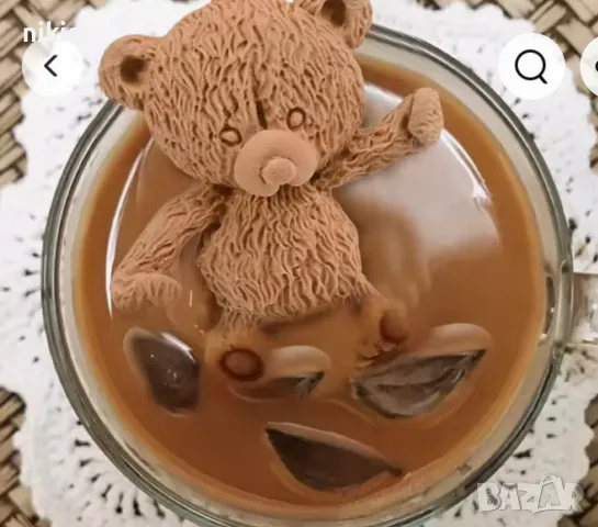 Мече с релеф махащо силиконов молд форма фондан шоколад гипс декор украса, снимка 3 - Форми - 47885396