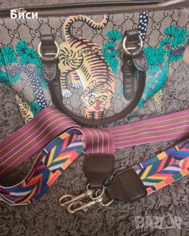 Gucci/Гучи естествена кожа, снимка 6 - Чанти - 35716628