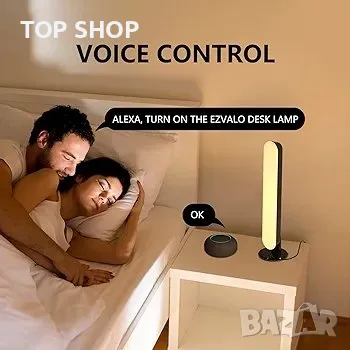 Интелигентна настолна лампа с управление на WiFi APP - Съвместима с Alexa и Google, снимка 4 - Друга електроника - 48758705