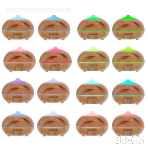 Ултразвуков арома дифузер Ruhhy, овлажнител, лампа, с включени 3 бр масла, снимка 4 - Други - 48026757