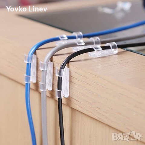 КАБЕЛНИ СКОБИ - ДЪРЖАЧ ЗА КАБЕЛИ  САМОЗАЛЕПВАЩИ -16/20 БРОЯ, снимка 3 - Друга електроника - 40159569