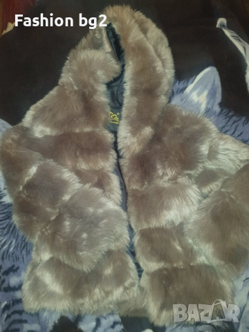 Зимно палто еко косъм, снимка 2 - Палта, манта - 52614616