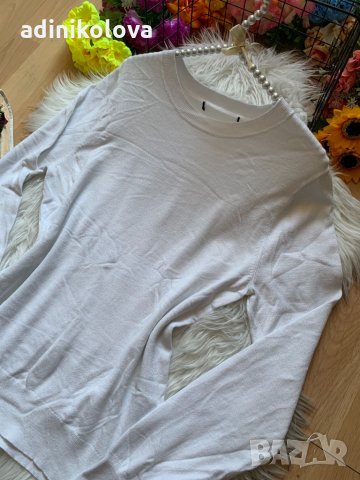 Бяла блуза, снимка 2 - Блузи с дълъг ръкав и пуловери - 34628362