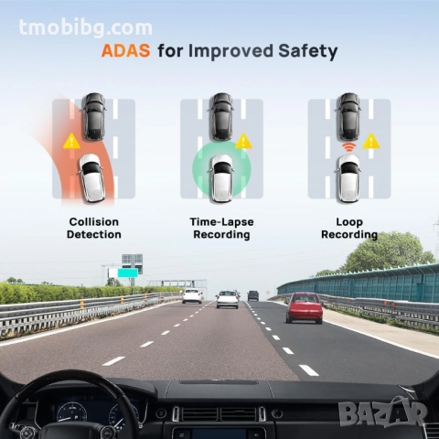Видеорегистратор Xiaomi 70Mai Dash Cam 4K A510 + Rear Cam Set, снимка 4 - Комплекти за видеонаблюдение - 51449219