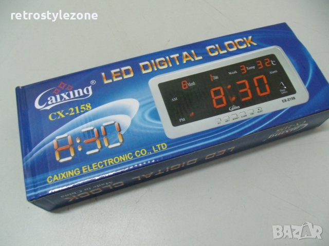 № 7089 дигитален LED часовник CAIXING , снимка 6 - Други стоки за дома - 41887725