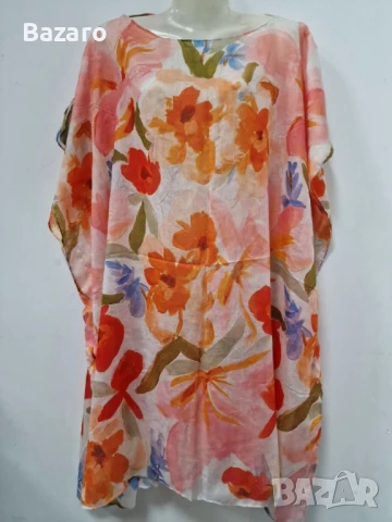 Плажна туника от 100% памук – Стил и комфорт за лятото, снимка 5 - Туники - 49910114