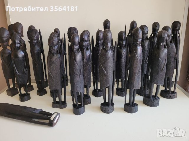 Африканси статуетки Антики НАМАЛЕНИ, снимка 11 - Антикварни и старинни предмети - 41323672