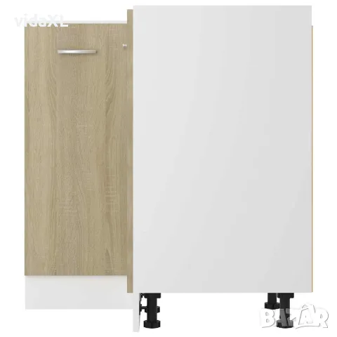 vidaXL Ъглов долен шкаф "Lyon" дъб сонома 75,5x75,5x81,5 см, инженерно дърво, снимка 7 - Шкафове - 56147731