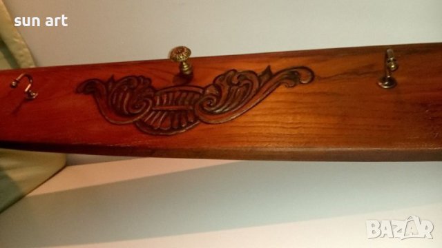 старинна закачалка с автентична българска дърворезба, снимка 14 - Антикварни и старинни предмети - 41067347