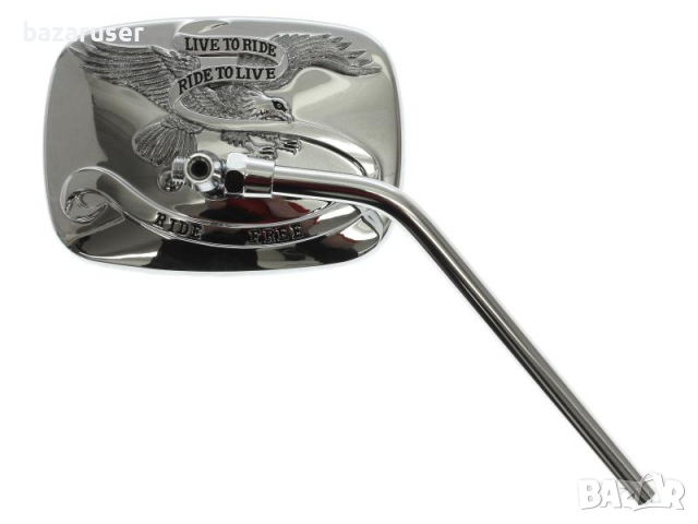 Хромирано огледало за мотор "Ride Free", снимка 5 - Аксесоари и консумативи - 36333543