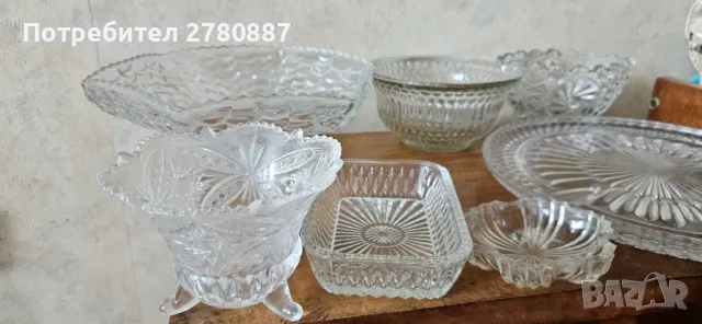 кристални стъклени купи,чинии, подноси фруктиери, бонбониери, снимка 2 - Други - 50107246