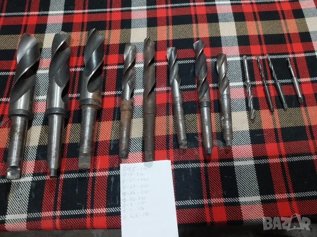 Свредла с конусни опашки и палцови фрези , снимка 3 - Стругове - 56166066