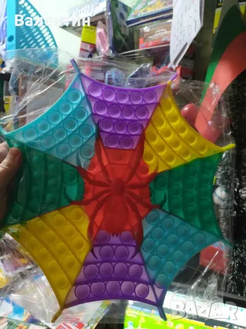 Поп ит - голям - Паяк - 30 см. Pop it, снимка 2 - Образователни игри - 48107319