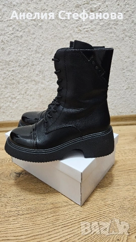 Дамски черни боти , снимка 6 - Дамски боти - 53105871