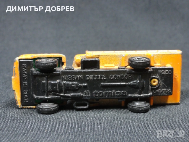 СТАРА РЕТРО МЕТАЛНА КОЛИЧКА NISSAN DIESEL CONDOR TOMICA JAPAN, снимка 6 - Колекции - 53424251