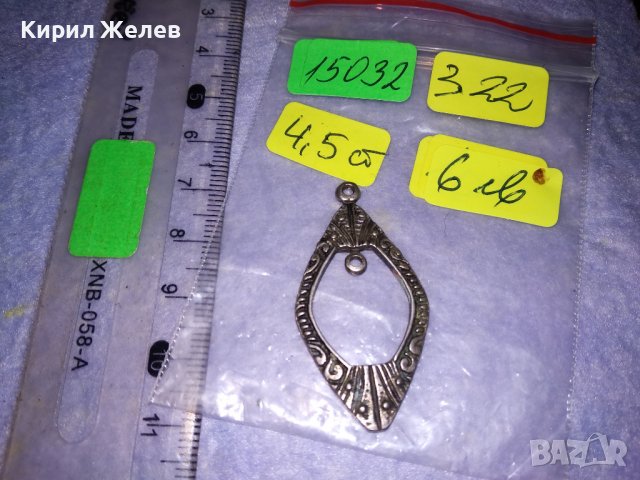 ПОСРЕБРЕН ОРНАМЕНТИРАН РЕТРО ВИНТИДЖ СТИЛ МЕДАЛЬОН БЛАГОРОДНА СТОМАНА 15032, снимка 3 - Колиета, медальони, синджири - 39330660