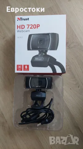 Уеб камера Trust TRINO HD 720P вграден микрофон, за чатове за видео, снимка 6 - HD камери - 47767260