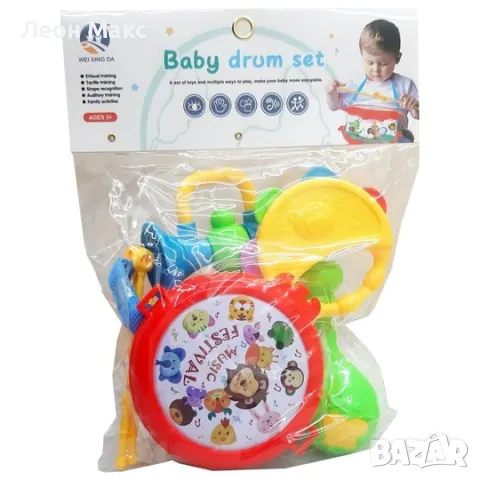 Бебешки дрънкалки музикални инструменти , снимка 3 - Дрънкалки и чесалки - 48302015