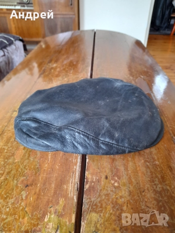Стар кожен каскет #2, снимка 2 - Други ценни предмети - 52955143