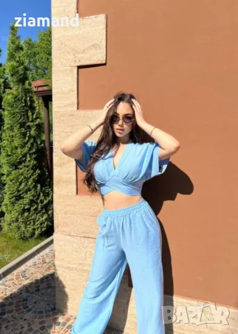 Летен комплект син, снимка 4 - Комплекти - 48024724