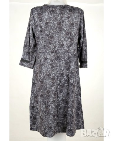 Тъмносива клоширана рокля Vito Fashion EU 46, снимка 4 - Рокли - 41885453