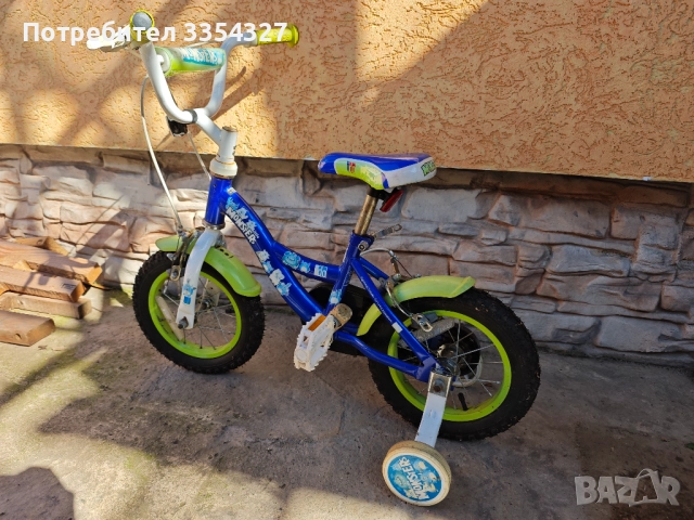 Детско колело с помощни колела, снимка 4 - Детски велосипеди, триколки и коли - 52176607