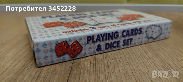 карти за игра и зарове комплект за ценители , снимка 2 - Карти за игра - 49564615