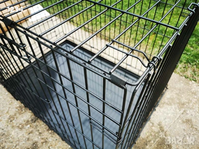 НОВА солидна транспортна клетка метална сгъваема 91x62x67cm Ellie-Bo за куче, стационар, снимка 7 - За кучета - 53625002