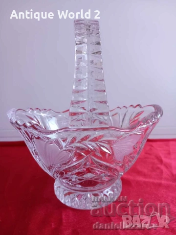 Кристално Стъкло Кошница , Бисквитиера Фруктиера