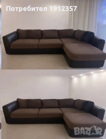 Ъглов диван, снимка 3 - Дивани и мека мебел - 53575870