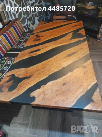 маси и плотове от масив с епоксидна смола, снимка 17 - Маси - 51596692