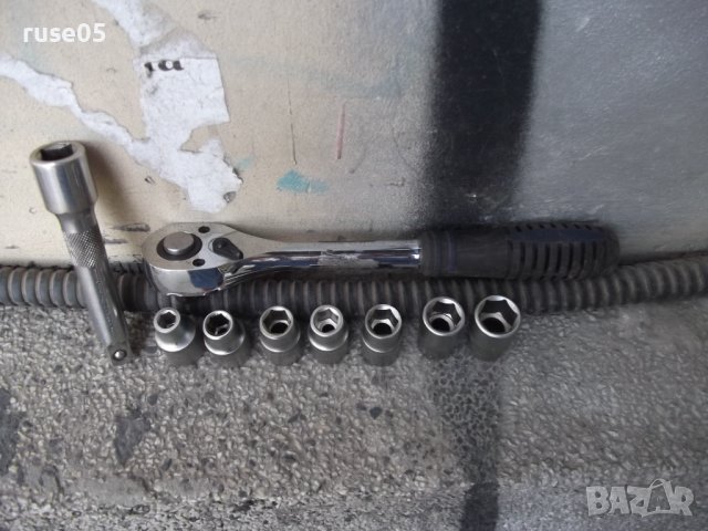 Тресчотка с 7 бр. накрайници и удължител комплект работещи, снимка 12 - Гедорета - 42499887