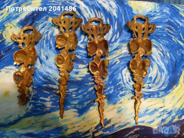  Месингови   апликации за мебели, снимка 3 - Антикварни и старинни предмети - 49102725