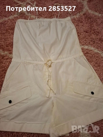 DKNY Бял Гащиризон с двойни джобчета, снимка 1