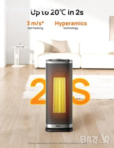 Нов 16 инча електрически нагревател с термостат 1800W безшумен керамичен вентилатор за дома , снимка 2 - Други стоки за дома - 42394710