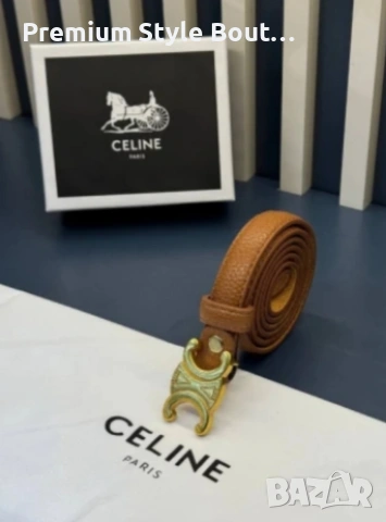 колан от естествена кожа в кутия celine, снимка 3 - Колани - 53643307
