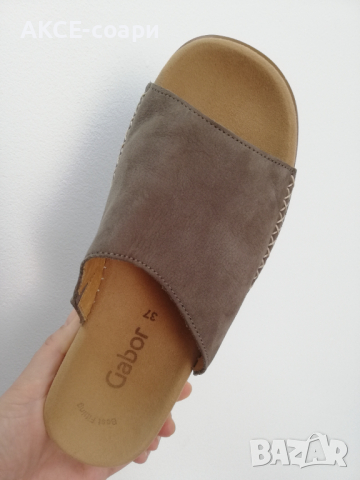 Gabor/N37, естествена кожа,Отлични! , снимка 7 - Чехли - 36240766